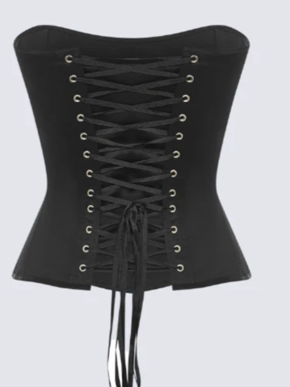 Perfect Corset NY Black Satin Corset Small S - Picture 4 of 10
